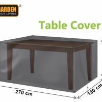Husa de protectie pentru masa de gradina, negru, 270 x 180 x 89 cm, MyGarden, 3299